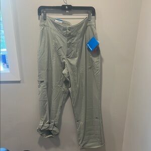 Columbia Jambe Driote Light Green Cargo Pants Sz 12